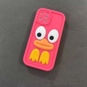 iPhone 16 11 15 14 13 12 Pro Max 7 8 Plus X XS Max XR 3D Cute Cartoon Duck Phone Case