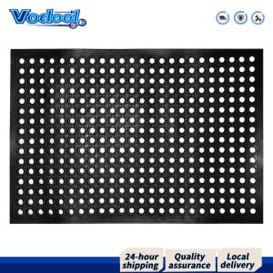 Slip-Resistant Rubber Floor Mat for Restaurants Anti Fatigue Drainage Mat with Cushioned Comfort
