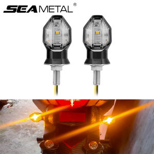 2Pcs Universal Motorcycle Turn Signal Lamp LED Flashers Amber Lights Blinker Clignotant Moto ATV for Honda for Suzuki for Yamaha