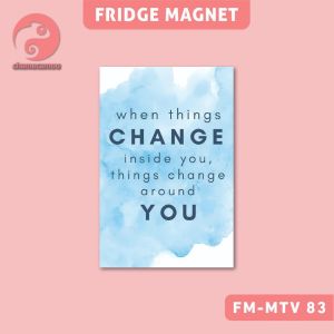 9cm x 6cm x 1mm Motivational Inspiration Quotes Fridge Magnet Waterproof & High Quality Magnet Peti Sejuk PART 2 MTV