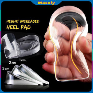 Masely Silicone height increased Shoes Pad Half Plain Gel Heel Pads For Men And Women shoe insoles 1/2/3cm