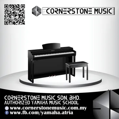 Yamaha Clavinova Digital Piano CLP725 *Pre-Order* ( CLP-725 / CLP 725 / CLP725PE )- PE / Polished Ebony | Cornerstone Music
