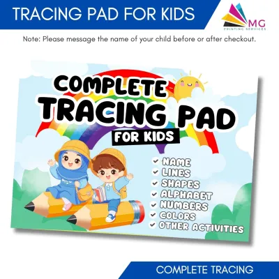 Complete Tracing Pad - Name Lines Shapes Alphabet and Numbers (90 Pages)