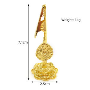 Đế cắm nhang tăm kèm kẹp nhang vòng hoạ tiết hoa đào cao cấp – Phụ kiện xông trầm hương sang trọng