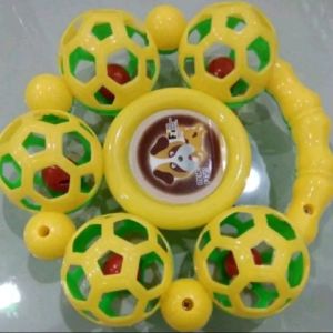 Mainan Kericingan Bola Bayi F1717 Kerincingan Bulat 5 Bola | Mainan Rebana Kericingan Bola Murah Kemasan Kantong | Mainan Kerincingan Anak Bayi Kecrek Terbaru Ukuran Besar