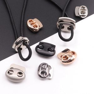 FUTUI 10 ชิ้น DIY เชือกผูกรองเท้า อะไหล่เชือกเส้นเล็ก เครื่องแต่งกายสายรัด อุปกรณ์เสื้อผ้า สปริงหัวเข็มขัด พาราคอร์ด คลิปล็อคสายไฟ ตัวล็อคสายไฟ สลับคลิป คลิปสต็อปเปอร์