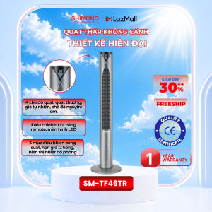 Quạt Tháp SHIMONO SM-TF46TR Kiểu Dáng Sang Trọng Màn Hình Hiển Thị Nhiệt Độ Phòng BH 12 Tháng