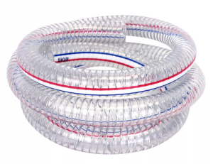 DIYMO Steel Wire Reinforced Hose 1in 2in | Heavy Duty Flexible Clear | Strong Suction | Water Transfer Pump Agriculture