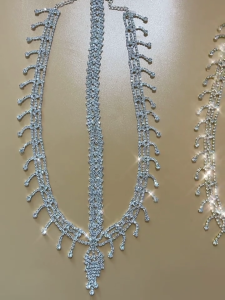 Rhinestones Drop for Head Chain Elegant Tassel Pendant Bridal Hair Trendy Headwear for Birthday Beach Party