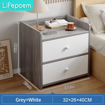 Bedside Table With Locker Side Table Coffee Table Nightstand Side Cabinet Nordic Modern Style Bedside Table Meja Katil Tepi Sisi Keci