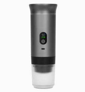 Electric Portable Espresso Coffee Maker for Travel & Car Compatible with Ground Coffee & Capsule Travel Espresso Machine for Camping Hiking RV Office