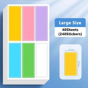 240pcs Colorful Label Stickers Candy Color Classfication Label Waterproof Index Tab Stickers