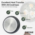 Carote Granite Nonstick Frying Pan Healthy Cooking Wok Periuk Kuali Tak Melekat, Marble Stone Die-Cast Skillet, PFOA Free, All Stove Applied (20/24/28cm,Essential Woody). 