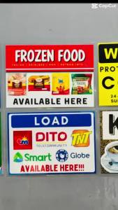 Laminated Signage for Business Sari Sari Store