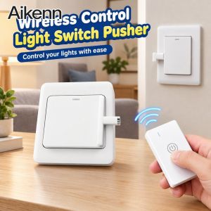 Wireless Infrared Light Switch Pusher Usb Rechargeable Remote Control No Rewiring Lazy Light Controller For Home Kids Elderly