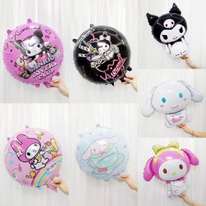 3D Stand Sanrio Balloon Kuromi My Melody Cinnamoroll Helium Foil Balloon Kids Birthday Party Decoration Aluminum Film Balloons