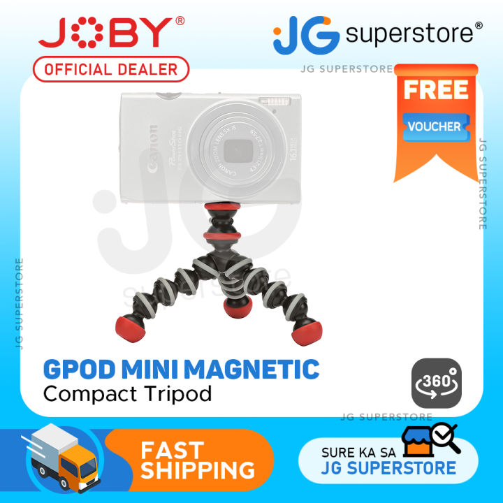 JOBY GPod Mini Magnetic Compact Tripod for Smartphones, Point & Shoot ...