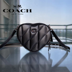 Coach Authentic Original Bags  for Women Bags  classic Leather zipper High Quality Product  Women BagsClassic cute heart-shaped bag  Cross Body & Shoulder Bags Size:trumpet