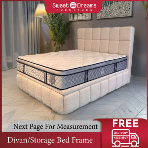 Cream Puff Divan/Storage Bed Frame | Bed Room Furniture