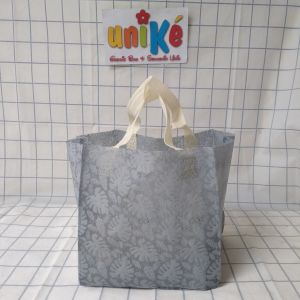 ISI 6 Pcs - Tas Embos Spunbond 20X20 untuk dos 18x18 Tas Nasi Kotak Tas Hajatan Mewah MURAH Dos 18 embos tekstur textur