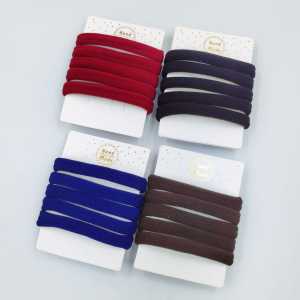 5pcs Highly Elastic Hairband Horse Tail Hair Band 5