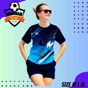 Paket Gokil 3 Jersey Full Print 100 Ribu Baju Badminton Voli Senam Jogging CW02
