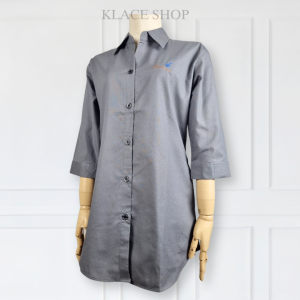 เสื้อเชิ้ตสีพื้น ตัวยาว คลุมสะโพก รอบอก 40 - 46 นิ้ว รหัส PS710