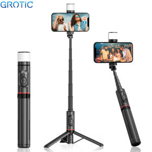 Tripod Mini Fill Light Remote Bluetooth 765mm Tongsis HP Selfie Stick Holder Q12s