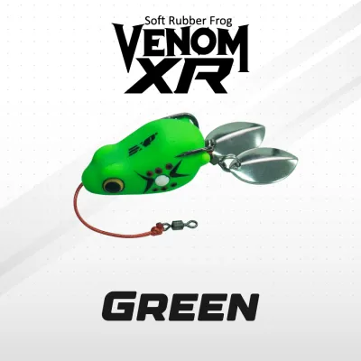 EXP VENOM R/XR FROG Soft Rubber Frog Expert For Snakehead Hunter Haruan/Toman Bunga/Bujuk Soft frog katak tiruan