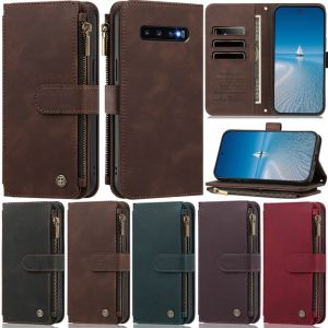 Flip Leather Zipper Wallet Case For Google Pixel 11 Pro 10 9 8 7 6 10A 9A 8A 7A 6A 11 Pro XL 10 Pro XL 9 Pro XL Cards Phone Cover