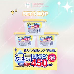 Hộp Hút Ẩm Kokubo Ngăn Ngừa Nấm Mốc Khử Mùi Hiệu Quả  Sạch Sẽ Khô Thoáng Nhật Bản 450ml