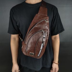 TAS SELEMPANG KULIT PU POLO AMSTAR TAS PUNDAK PRIA WANITA SLINGBAG