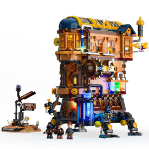 Lumibricks Lights with Steampunk World Series Alchemists Moving Castle Building Building Blocks