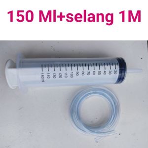 SUNTIKAN tanpa jarum selang suntikan spuit JUMBO KAPASITAS BESAR 150 CC ML LARGE SYRINGE Suntikan radiator air aki dll
