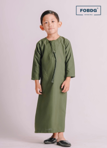 Jubah Gamis Anak Laki-Laki Lengan Panjang Polos Gamis Kolaka Bahan Polymicro atasan Anak Muslim Kurta anak