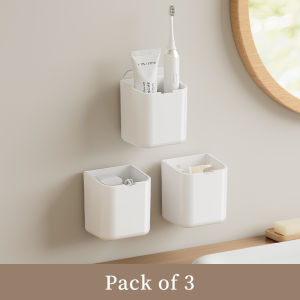 Bathroom Wall-Mounted Rack Perforation-Free Paste Toothpaste Toothbrush Comb Storage