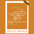 MIKA DONAT BULAT ISI 50 PCS / TRAY DONAT / DONUT / MIKA DONAT UKURAN 8CM / MIKA DONAT BULAT / KOTAK KUE / TEMPAT DONAT / CAKE / TRAY DONAT / MIKA KUE / MIKA ROTI. 