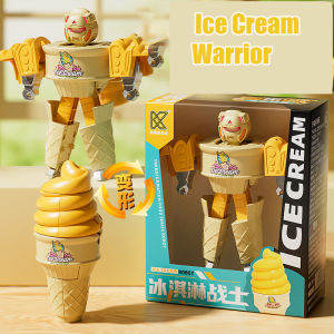 SKISOPGO 2-in-1 Transformable Robot Toy Burger Fries Shape-Shifting Food Movable Model Toys Educational Toys