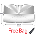 Car Sun Shade Foldable Sunshade Umbrella Front and Rear Windshield Sunshade Sunscreen Insulation Sunshade Retractable. 