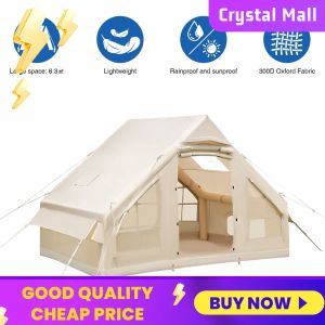 COD [Free Shipping] Durable 6.3 Square Meter Inflatable Tent with Automatic Setup and Hand Pump for Camping Trips