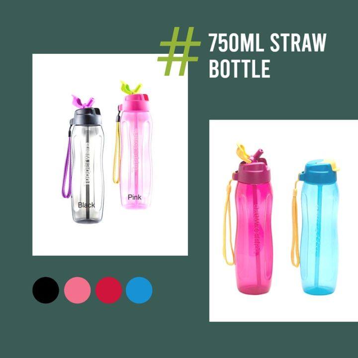 Tupperware Slim Eco Bottleh2go Tumbler Bottle 750ml With Straw Lazada 6838