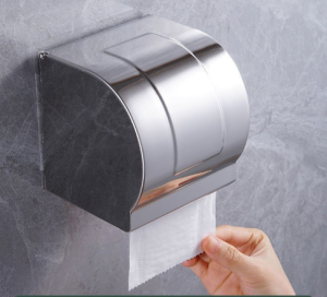 【Apex】Advanced waterproof and moisture-proof stainless steel roll paper box toilet paper box