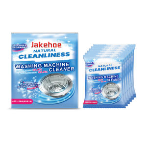 Jakehoe Washing Machine Cleaner 150g( 25G x 6 Sachets )—Helps Deep Clean Drum Helps Remove Odors For All Washing Machines Mild Formula Quick Results For Regular Maintenance Home Care Laundry Machine Cleaner Powder