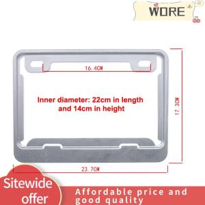 WORE กรอบป้ายทะเบียนรถจักรยานยนต์กรอบอลูมิเนียมอเนกประสงค์ที่ยึดป้ายทะเบียน