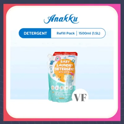 Anakku Baby Laundry Liquid Detergent With Softener 2L/1.5L Refill & Laundry Liquid Detergent with Enzyme 1L