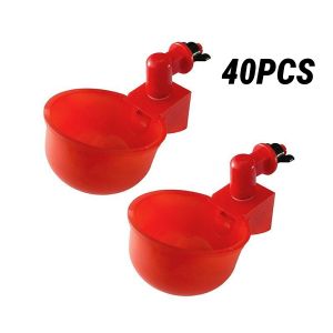 Automatic Chicken Water Cup Quail Nipple Waterer Bowl Farm Coop Poultry Drinking Water Feeder for Chicks Duck Goose