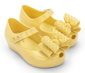 Official Store Melissa girls Mini shoes three-dimensional polka dot bow princess baby childrens fragrance shoes