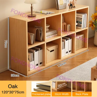 Wooden Bookshelf With Door Bookshelf Divided Storage Cabinet Display Shelf Organizer Multifunctional bookcase Modern