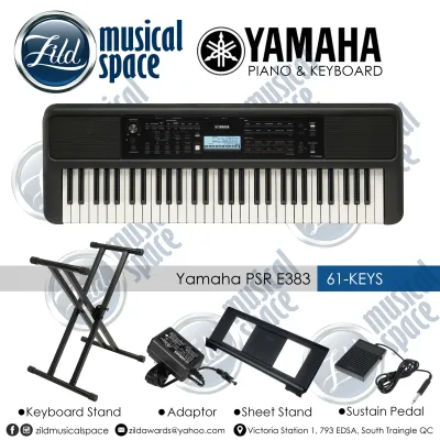 Yamaha PSR E383 Original Not Sticker 61-Keys Portable Keyboard