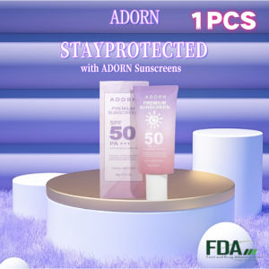 【BUY 1 TAKE 1】ADORN Premium Sunscreen Face Body Anti Aging SPF 50 UVA UVB Protection | Whitening